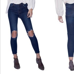 Free People Busted Knee Skinny Jeans